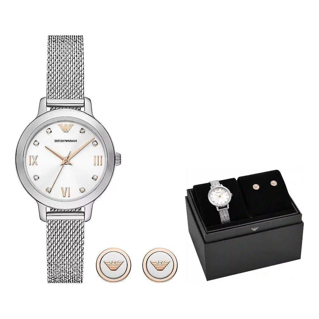 EMPORIO ARMANI Mod. CLEO Special Pack + Earrings WATCHES EMPORIO ARMANI