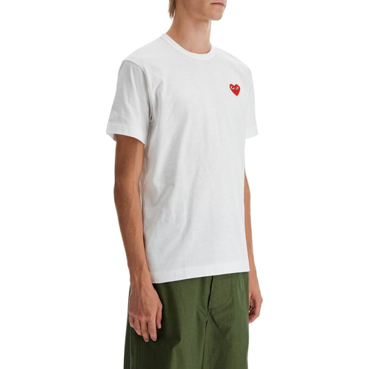 Comme Des Garcons Play unisex heart patch t-shirt with Topwear Comme Des Garcons Play