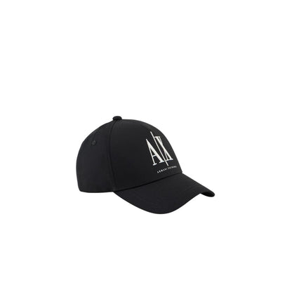Armani Exchange Black Cotton Cap (Baseball Hat)