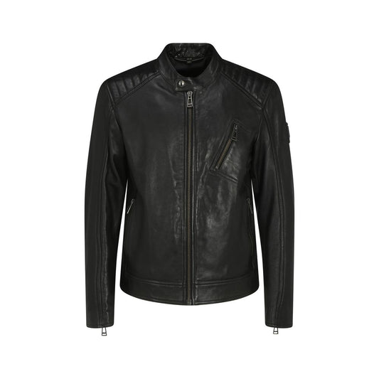 Belstaff Black Leather Jacket Belstaff
