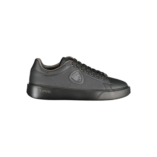Blauer Black Polyurethane Men Sneaker
