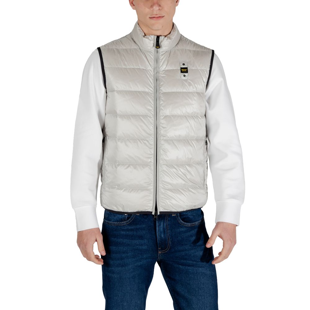 Blauer Gray Polyamide Sleveless Jacket