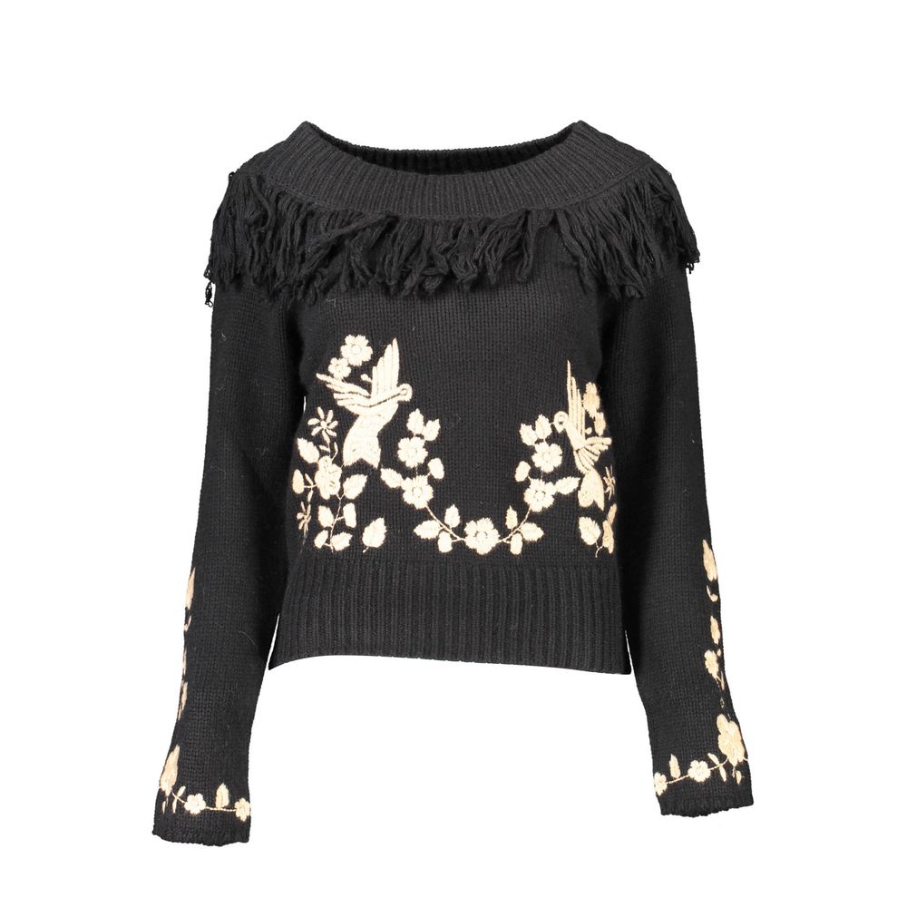 Blugirl Black Viscose Women Sweater