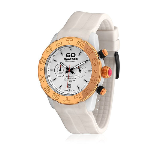 Bultaco White Rubber Sport Watch Bultaco