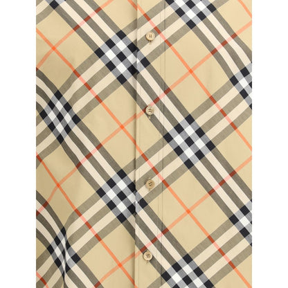 Burberry Beige Cotton Pattern Shirt Burberry
