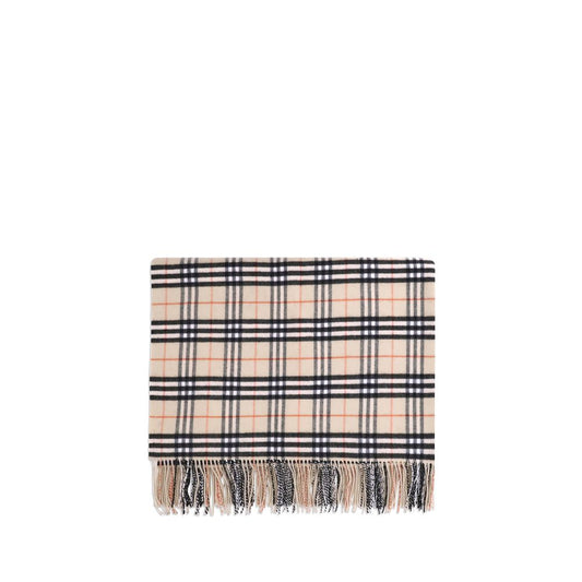 Burberry Beige Wool Scarf Burberry