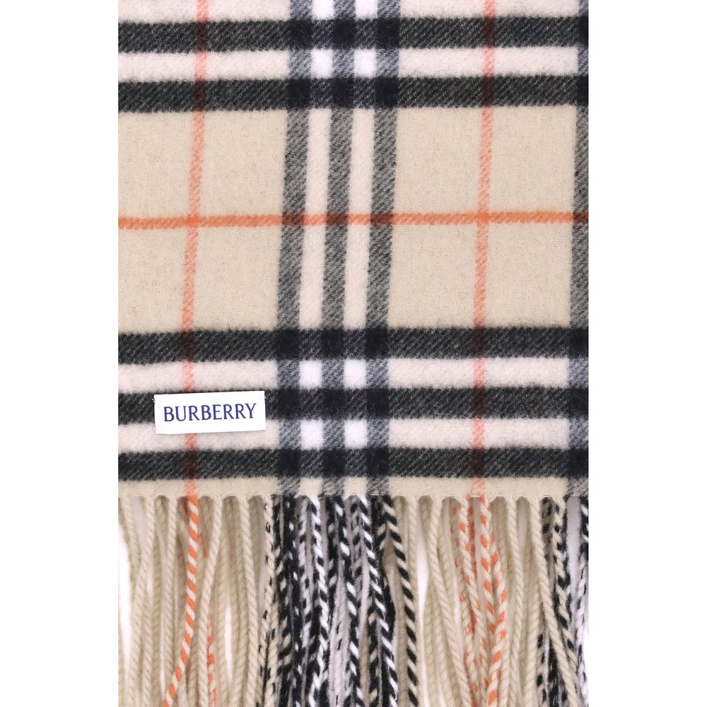 Burberry Beige Wool Scarf Burberry