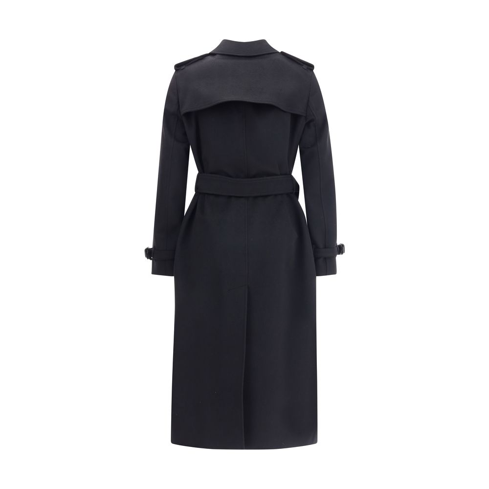 Burberry Black Cashmere Coat Burberry