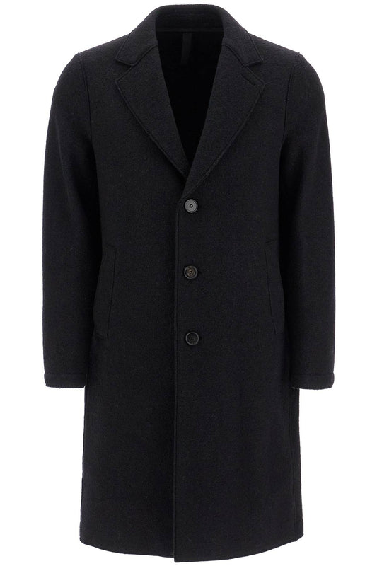 Harris Wharf London Harris Wharf London single-breasted wool coat in boiled Jackets Harris Wharf London