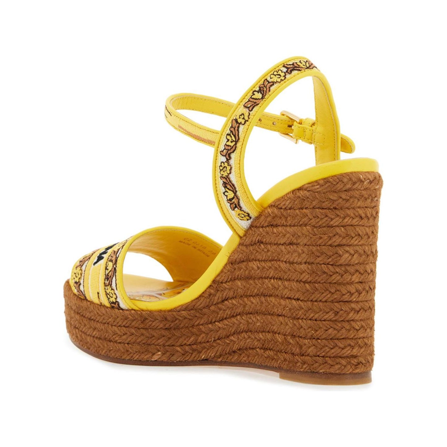 Dolce & Gabbana maiolica embroidered wedge sandals Sandals Dolce & Gabbana