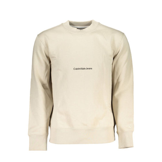 Calvin Klein Beige Cotton Sweatshirt Calvin Klein