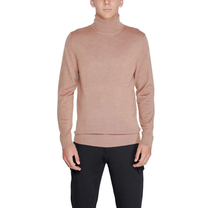 Calvin Klein Beige Wool Turtleneck Calvin Klein