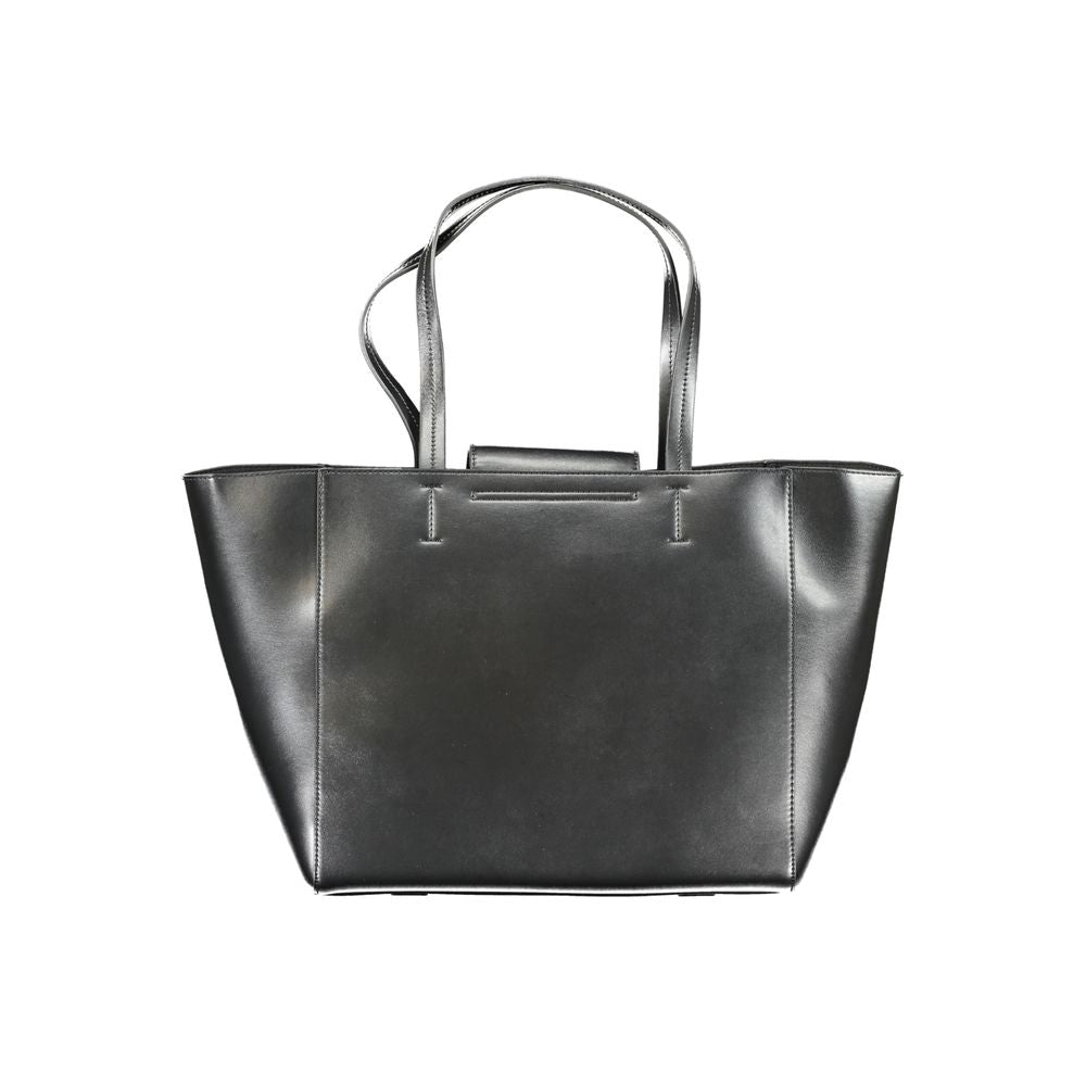 Calvin Klein Black Recycled Polyester Women Handbag