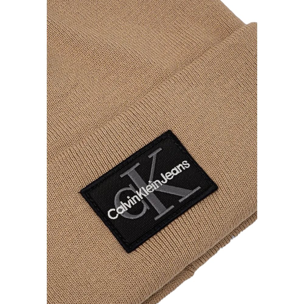 Calvin Klein Jeans Beige Cotton Cap (Baseball Hat) Calvin Klein Jeans