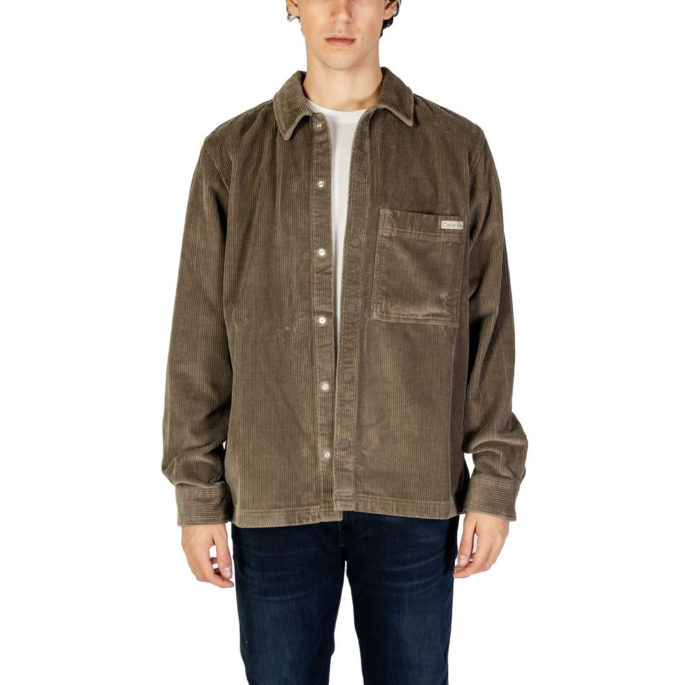 Calvin Klein Jeans Beige Denim Shirt Calvin Klein Jeans