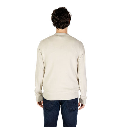Calvin Klein Jeans Beige Organic Cotton Sweatshirt Calvin Klein Jeans