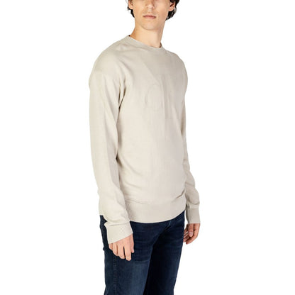 Calvin Klein Jeans Beige Organic Cotton Sweatshirt Calvin Klein Jeans