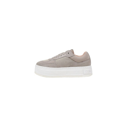 Calvin Klein Jeans Beige Recycled Cotton Platform Sneakers Calvin Klein Jeans