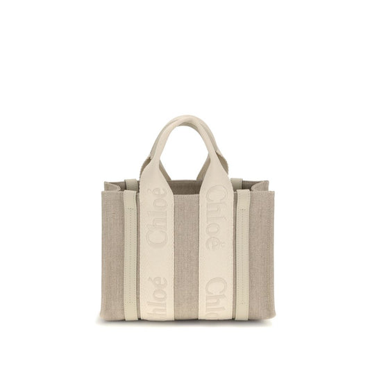 Chloé Beige Linen Handbag Chloé
