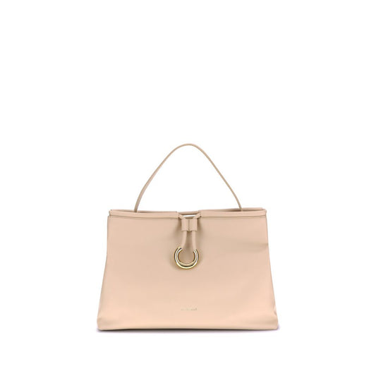 Coccinelle Cream Calf Leather Bos Taurus Handbag Coccinelle