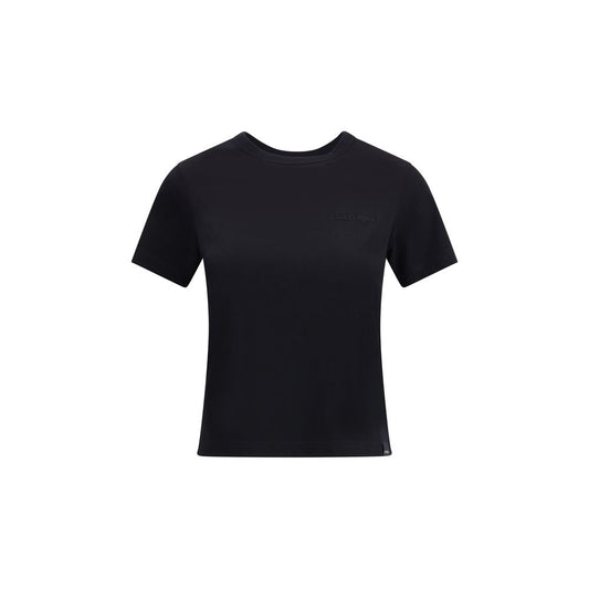 Courrèges Black Cotton T-Shirt Courrèges