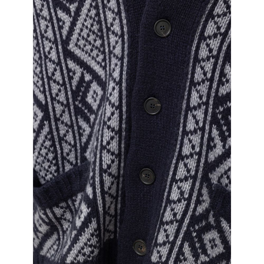 Cruciani Bicolor Cashmere Cardigan