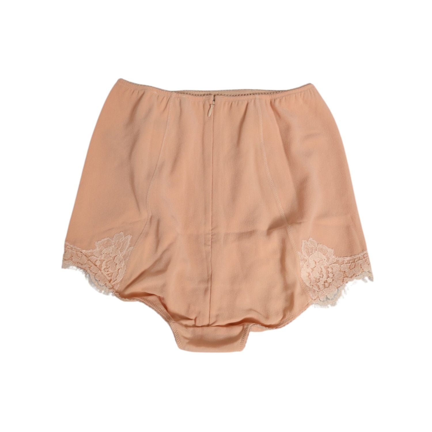 Dolce & Gabbana Beige Silk Stretch High Waist Girdle Underwear