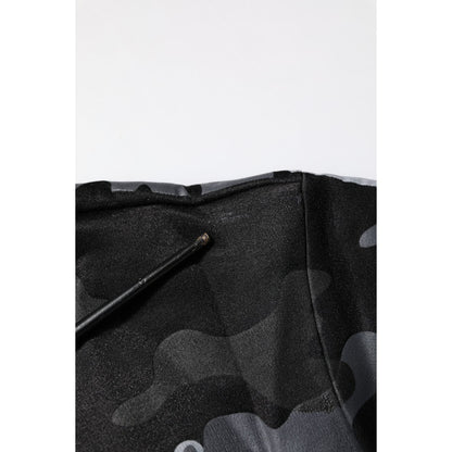 Dolce & Gabbana Black Camouflage Pullover Sweatshirt Sweater