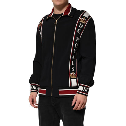 Dolce & Gabbana Black DG King Full Zip Sweatshirt Sweater