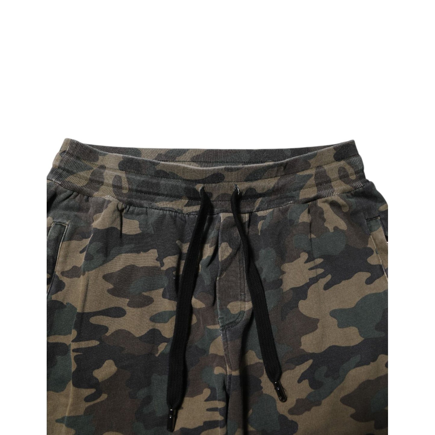 Dolce & Gabbana Brown Camouflage Cotton Men Jogger Pants