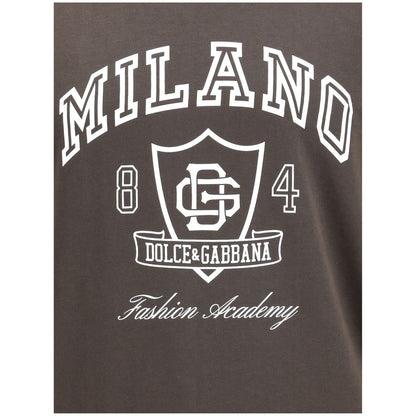 Dolce & Gabbana Brown Cotton Sweatshirt
