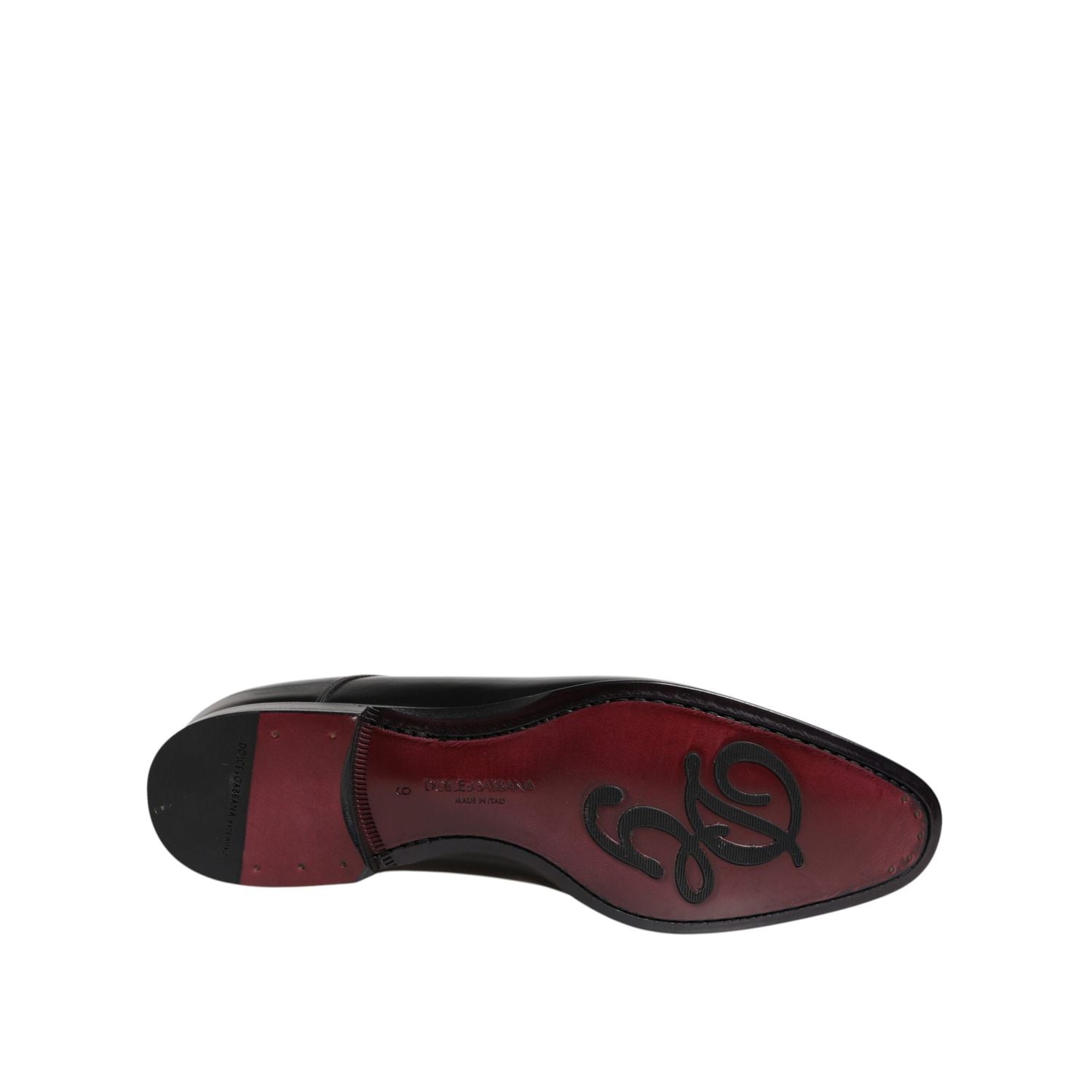 Dolce & Gabbana Men Dress Black Calfskin Leather Derby Shoes