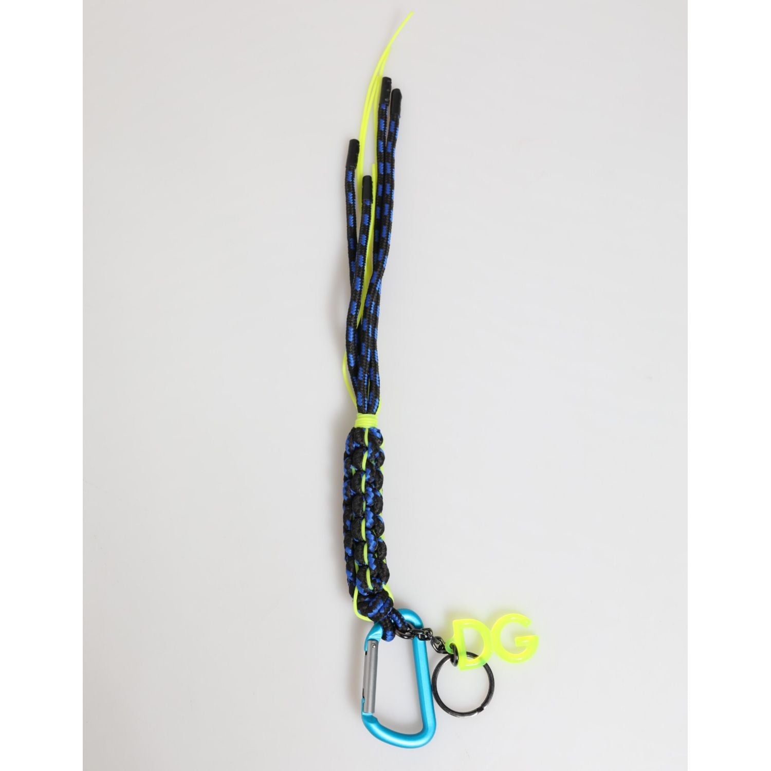 Dolce & Gabbana Multicolor Leather Tape String DG Logo Keychain Keyring