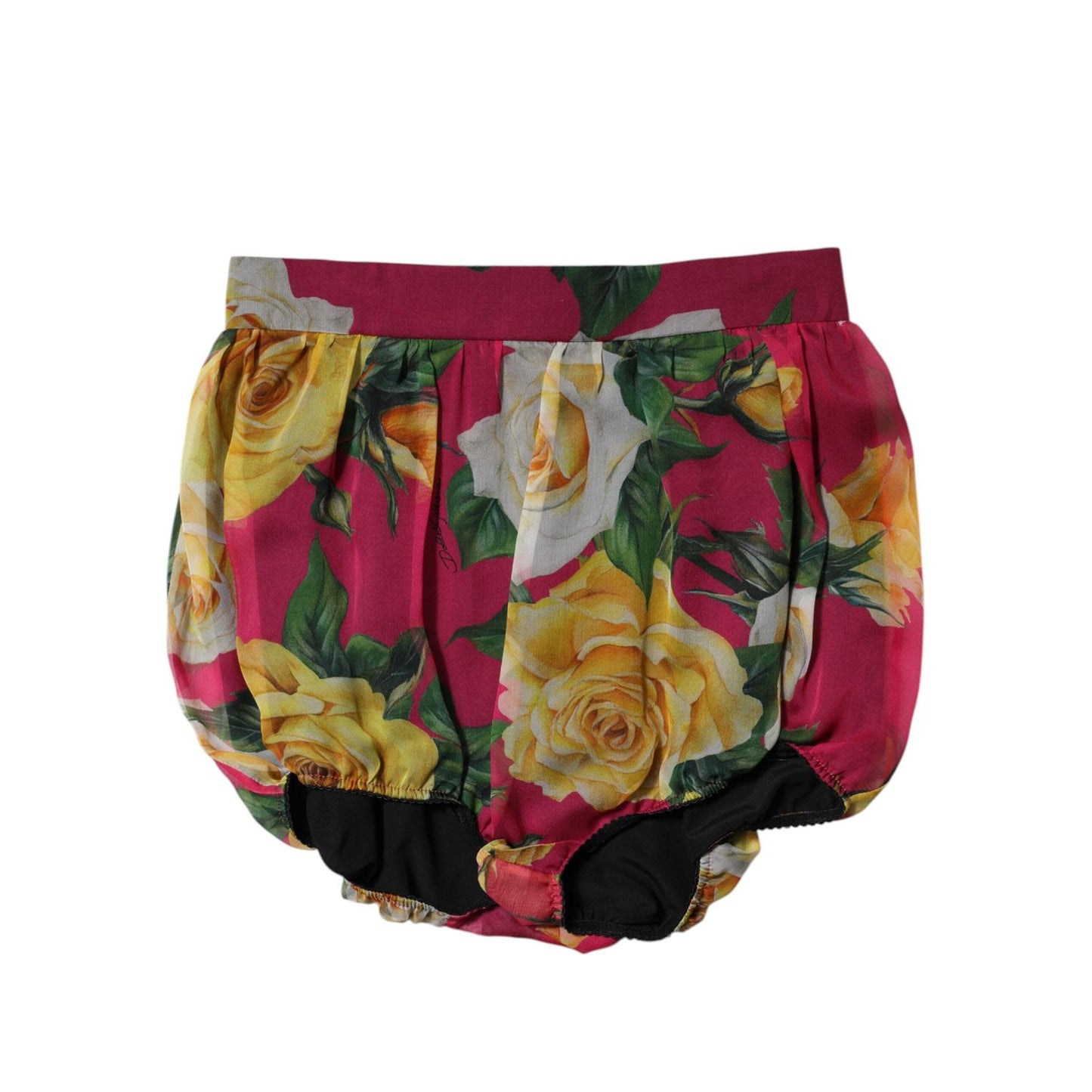 Dolce & Gabbana Red Floral High Waist Women Hot Pants Shorts
