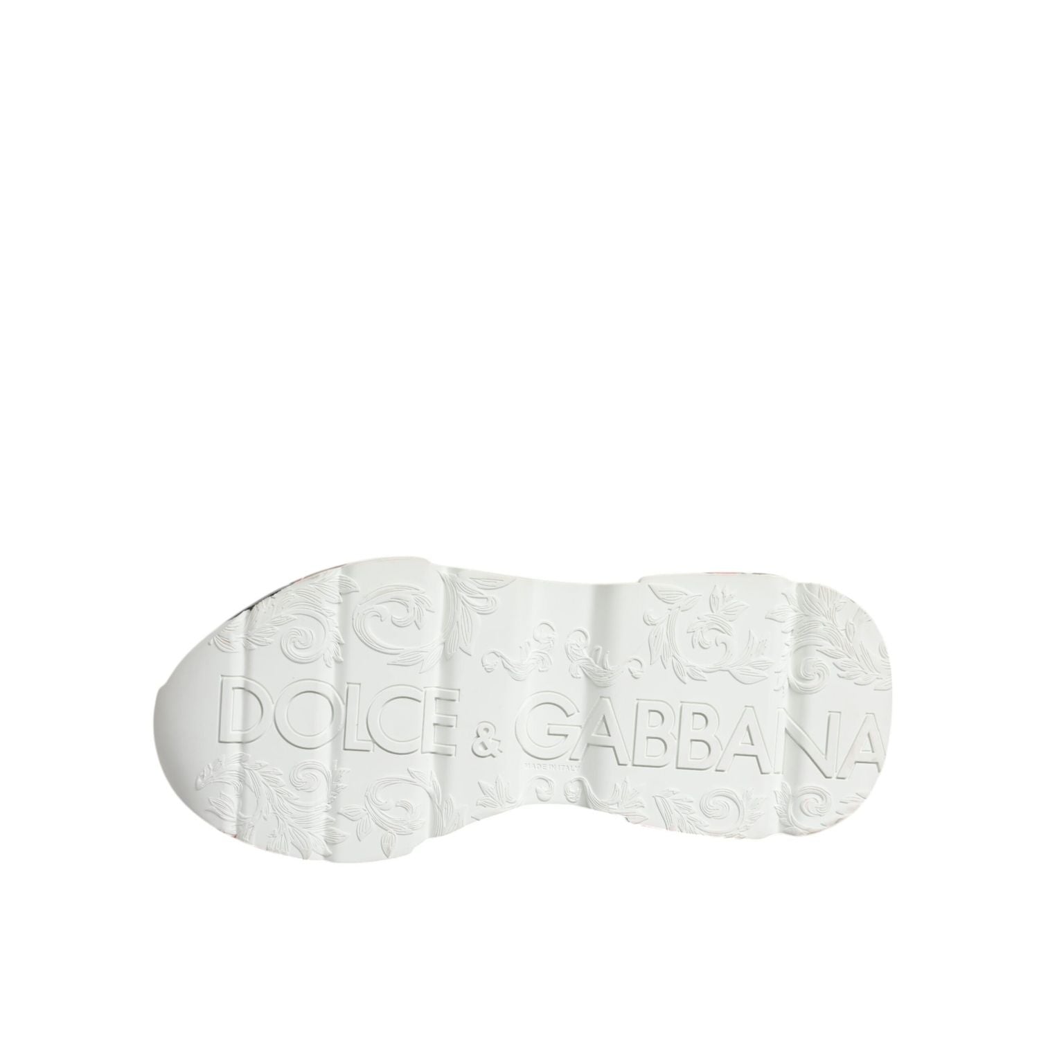 Dolce & Gabbana White Daymaster Hand Painted Sneakers Shoes