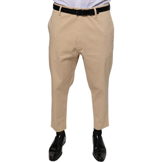 Don The Fuller Beige HOUSTON Men Cropped Dress Pants 1728,67345645728,Beige,Don The Fuller,Jeans & Pants - Men - Clothing,Men,Preowned / Defect,W38 Don The Fuller PAN75619-38