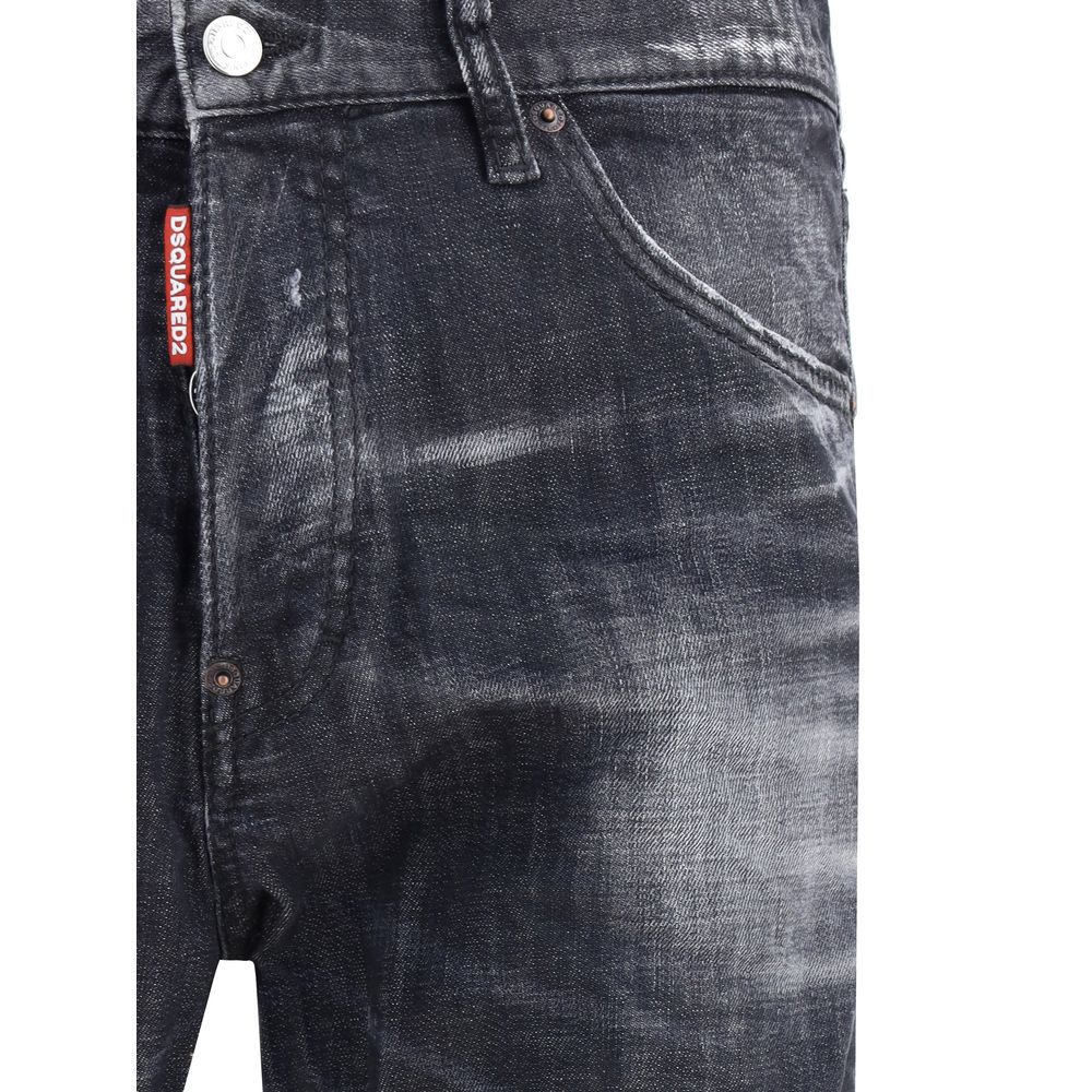 Dsquared² Black Cotton Slim Fit Jeans Dsquared²