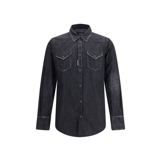 Dsquared² Black Denim Shirt Dsquared²