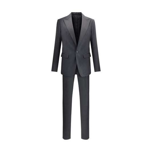 Dsquared² Black Fleece Wool Two-Piece Suit Dsquared²