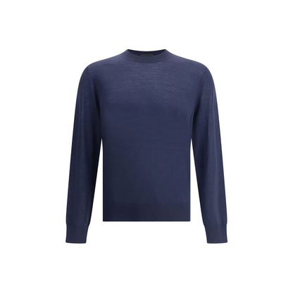 Dsquared² Blue Fleece Wool Sweatshirt