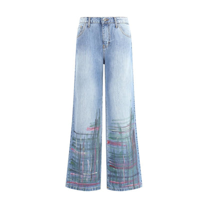 Ella Blue Cotton Jeans Denim Ella