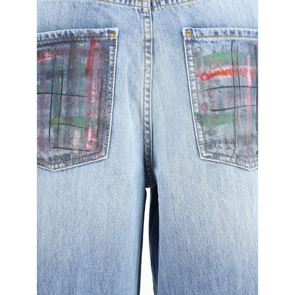 Ella Blue Cotton Jeans Denim Ella