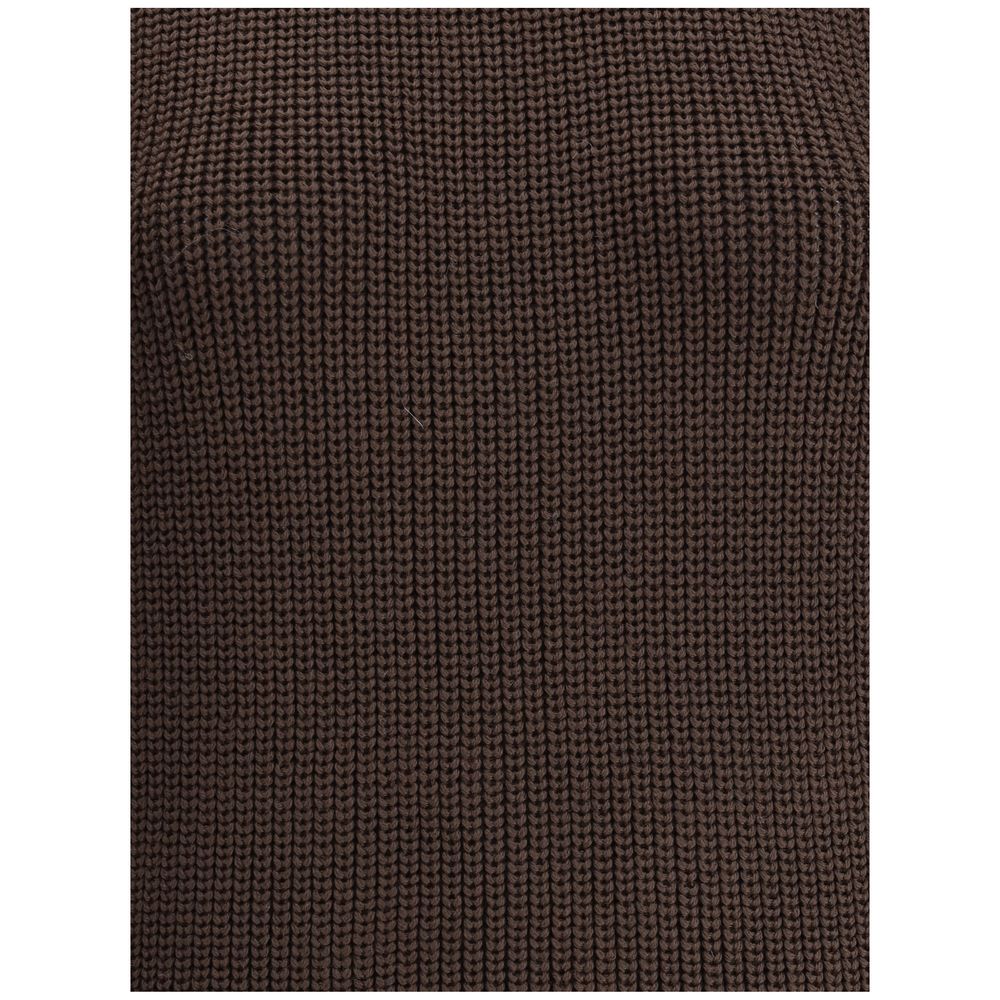 Ella Brown Merino Wool Sweatshirt Ella