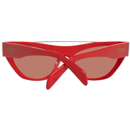 Emilio Pucci Red Metal Sunglasses Emilio Pucci