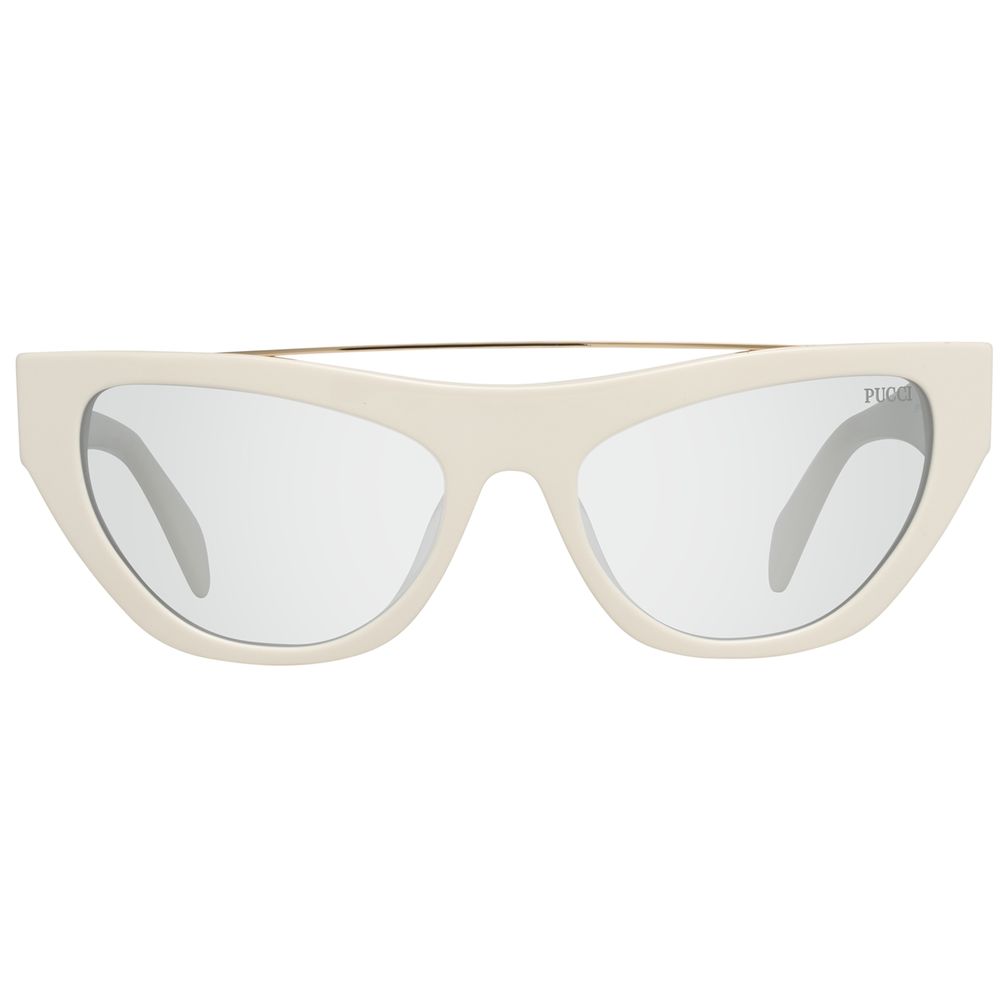 Emilio Pucci White Metal Sunglasses Emilio Pucci