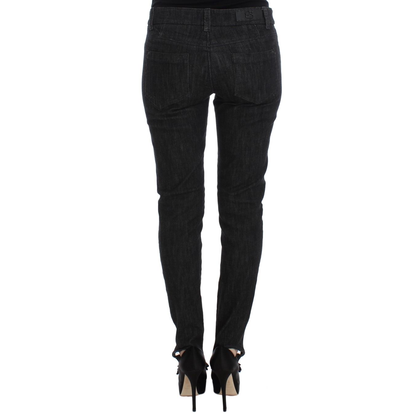 Ermanno Scervino Blue Cotton Slim Fit Denim Jeans Ermanno Scervino