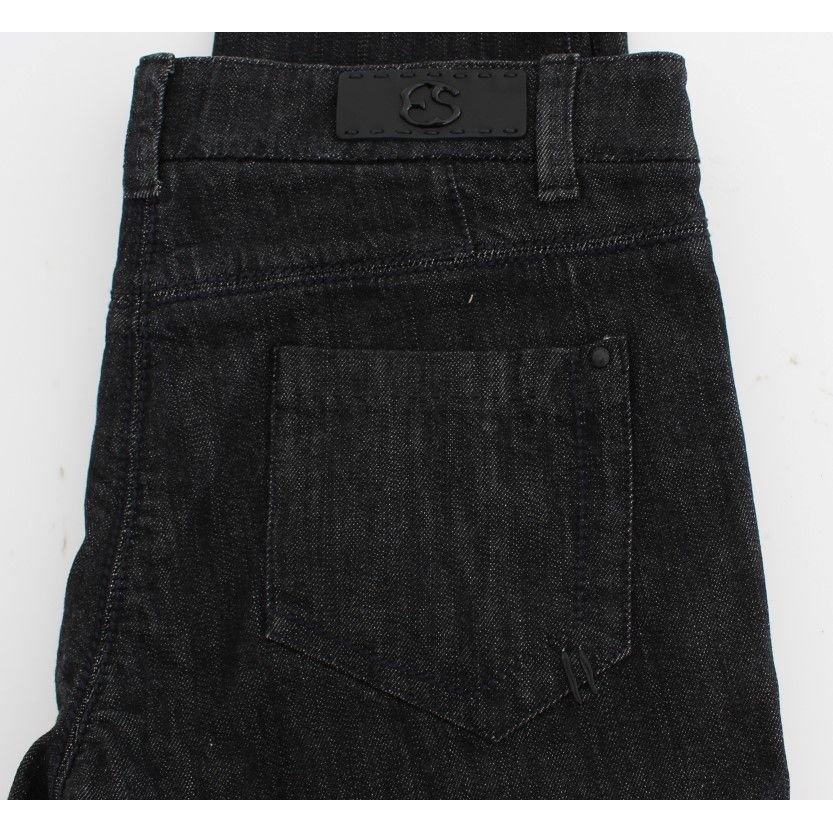 Ermanno Scervino Blue Cotton Slim Fit Denim Jeans Ermanno Scervino
