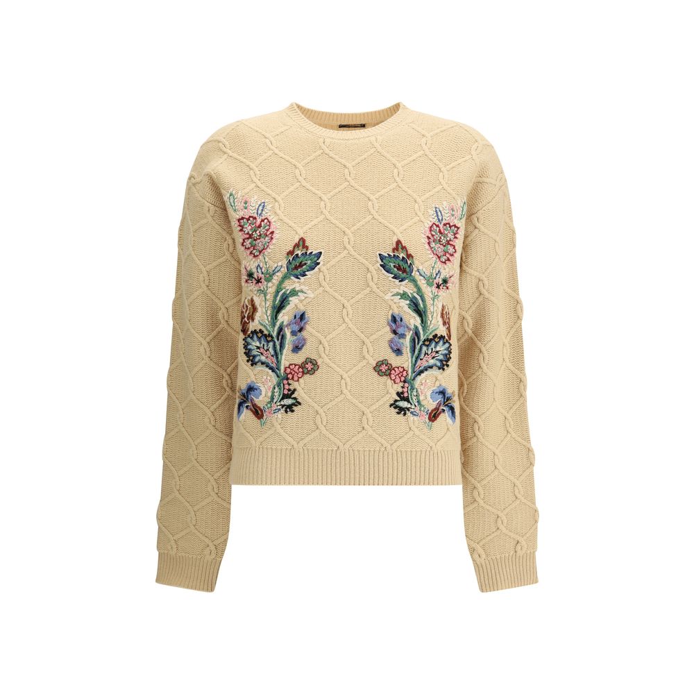 Etro Beige Wool Sweatshirt Etro