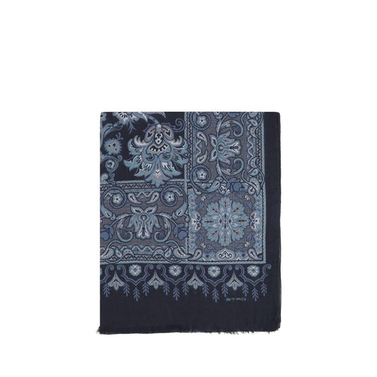 Etro Blue Modal Scarf Etro