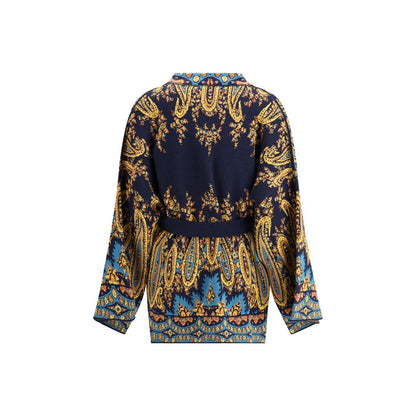 Etro Multicolor Cotton Cardigan Etro